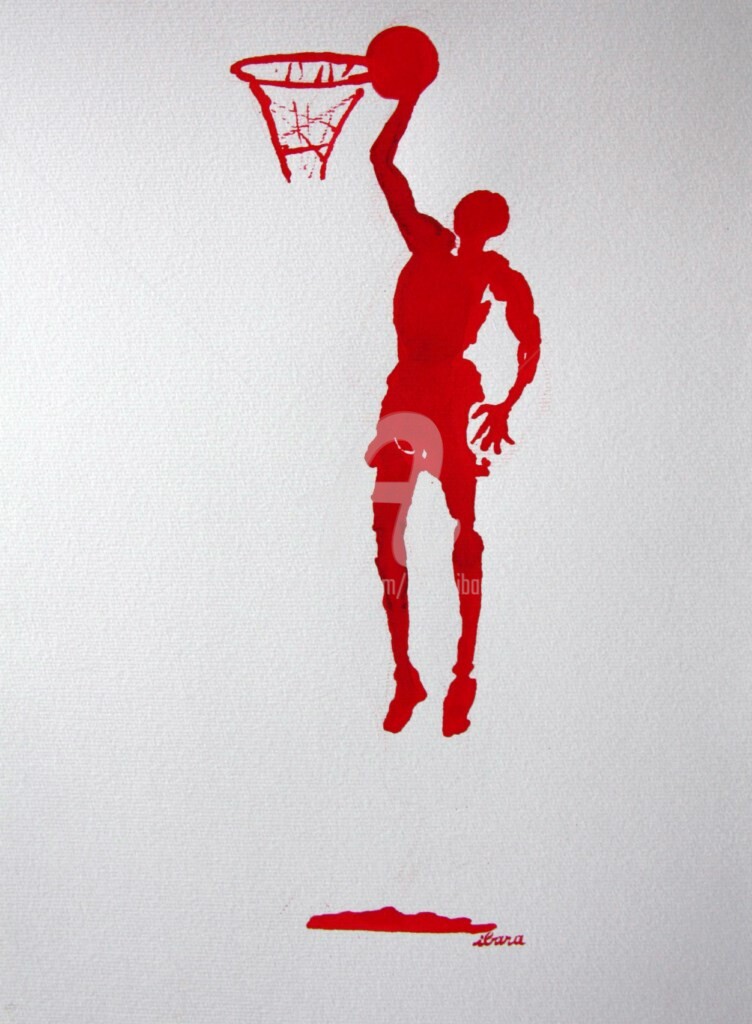 Henri Ibara - basket-n-4-dessin-calligraphique-d-ibara-a-l-encre-rouge.jpg