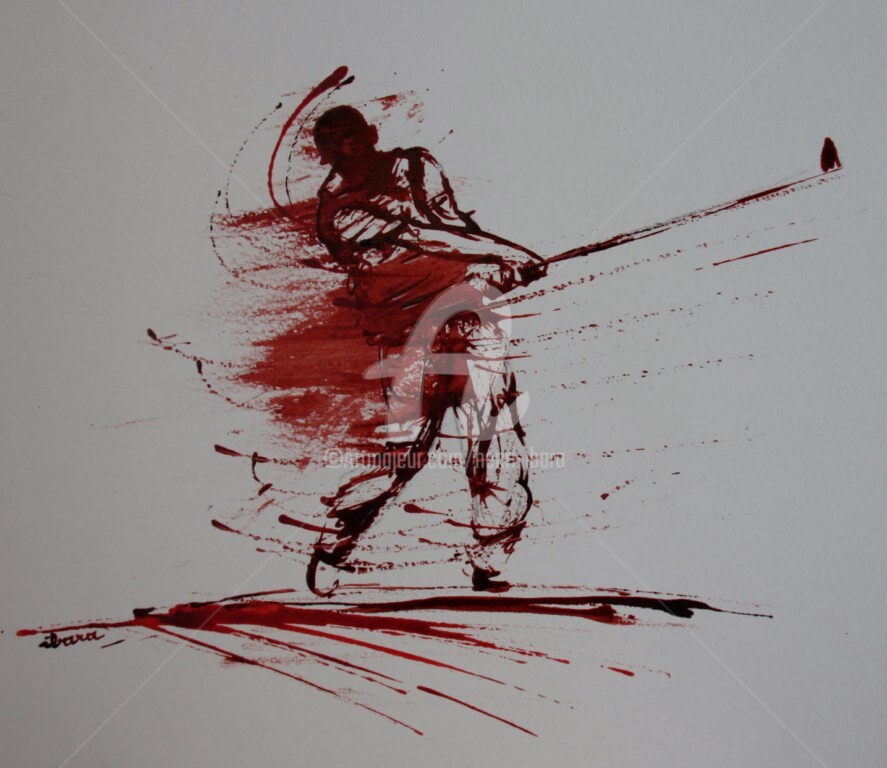 Henri Ibara - golf-n-12-dessin-d-ibara-encre-rouge-et-sanguine-sur-papier-aquarelle-300gr-format-30cm-sur-42cm-d-ibara.jpg