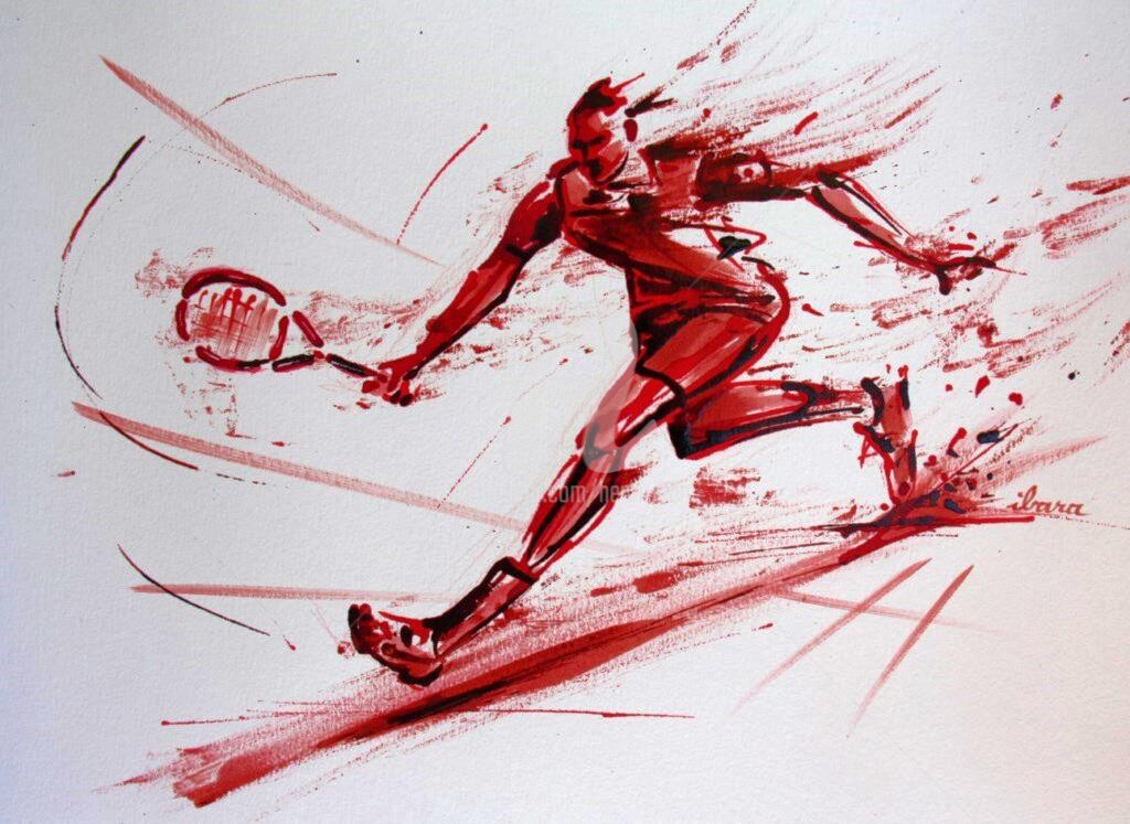 Henri Ibara - tennis-n-11-dessin-d-ibara-a-l-encre-rouge-et-sanguine-sur-papier-aquarelle-300gr-format-30cm-sur-42cm.jpg